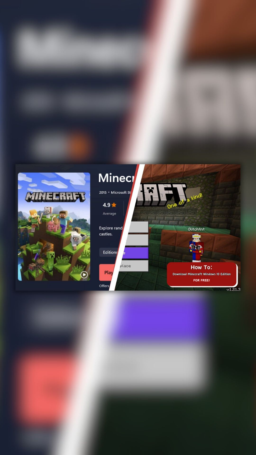 How To: Download Minecraft Windows 10 Edition for free!